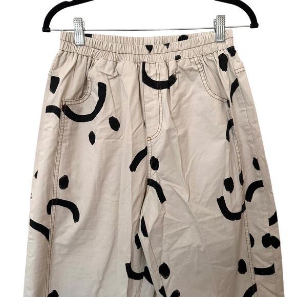 JAPANESE BRAND‎ Smiley Graphic Wide Leg Pant ONE SIZE - Picture 3 of 4